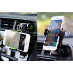 Wholesale Car Mount Phone Holder for Air Vent Fits iPhone, Samsung, and More Q002 (Black)